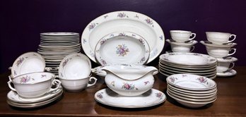 Vintage Partial Set Rose Of Lamberton Ivory China Set - 57 Pieces