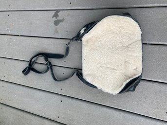 Ecote Genuine Shearling And Leather Purse New