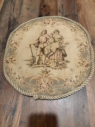 Antique French-style Jacquard Tapestry Panel