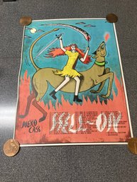 Neko Case Concert Poster Signed By Illustrator