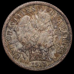 1915 Barber Silver Dime