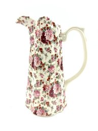Vintage Chintz Tapered Pitcher By Grace China