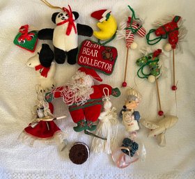 Assortment Of Plush Christmas Ornaments 9 Of 11