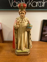 Vintage Large Chalkware Church Statue
