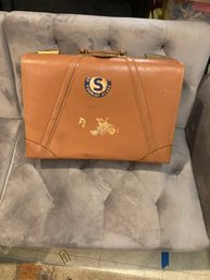 Vintage Leather Suitcase