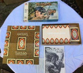 Vintage TV Series Tarzan Of The Apes Milton Bradley Card & Board Game