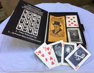 Vintage W.C. Fields How To Cheat To Win At Poker Instructional Card Game