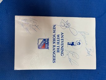 NY Rangers Team Signed Book
