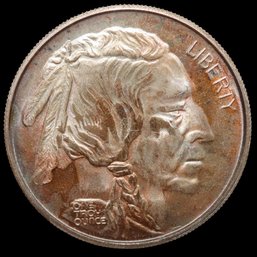 .999 Fine One Troy Ounce Indian Head Large Coin