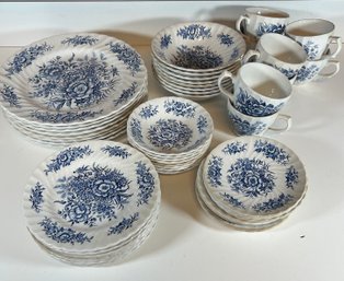 Lot Of Vintage Beacon Hill Staffordshire Floral Ironstone