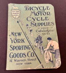 1909 Bicycle And Motorcycle Supplies Catalog New York Sporting Goods Company