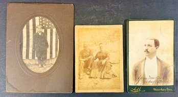 Lot Of 3 Antique Photographs