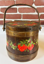 Vintage Dane MFG. Co Strawberry Ice Bucket - Made In New Hampshire