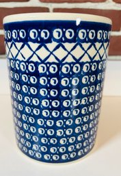 Polish Pottery Utensil Holder
