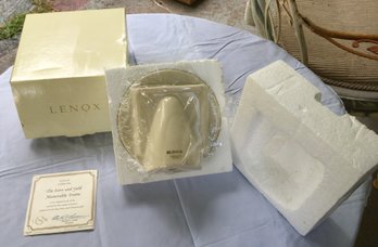 Lenox Ivory & Gold Fine Porcelain Photo Picture Frame In Box - New / Unused