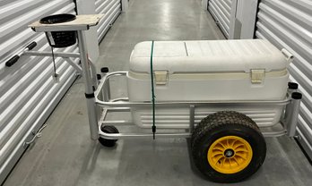 Angler's Fish-N-Mate Aluminum Beach/Pier Cart For Fishing Necessities Ref: TM
