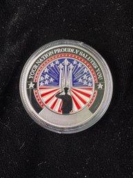 Military Challenge Coin Your Nation Proudly Salutes You
