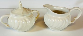 Franciscan Covered Sugar And Creamer