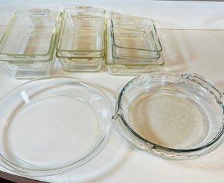 Lot Of Clear Glass Pyrex Bakeware