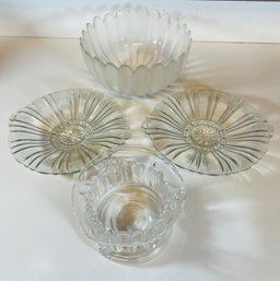 Rosenthal Glass Bowl And Assorted Glass Pieces