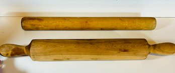 Pair Of Vintage Wooden Rolling Pins