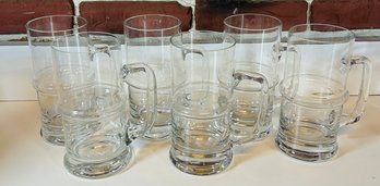 Vintage Glass Beer Mugs - Nice!