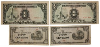 WWII Japanese Invasion Currency Collection Notes Mix Denominations