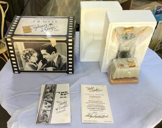 Vintage Shirley Temple Limited Edition Porcelain 'Curly Top' 1935 Movie Figurine W/ Autograph