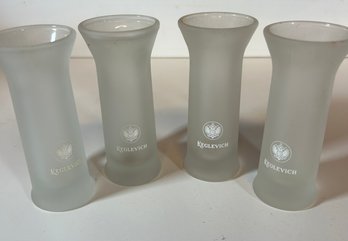 Keglevich Vodka Frosted Shot Glasses - Set Of 4