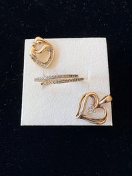 10 KT Gold W/Real Diamonds