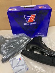 Unused 2011 Stored In Box Riedell Black Men's Ice Skates Model 121 Size 10 Width D