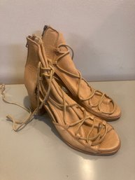 Baske X Free People  Leather  Bootie Sandals Size 9.5 New