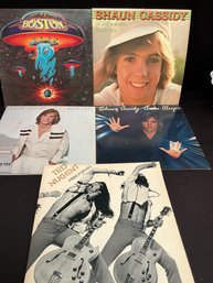 Vintage LPs Albums Boston Ted Nugent Shaun Cassidy