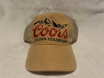 New Tan Brown Curdoroy Mesh Cap