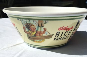 Vintage Kellogg's Rice Krispies Melamine Retro Cereal Bowl