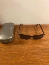 J Crew Tortoise Sunglasses And Case