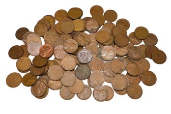Large Lot Of Mixed Date Wheat Cents