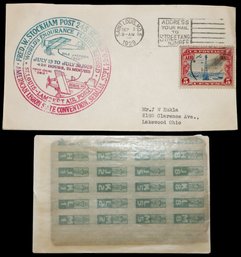 1929 Airmail Cover And War Rations