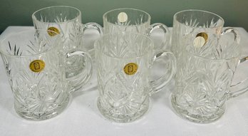 Paul Sebastian Set Of Glass Handled Mugs