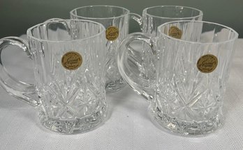 Cristal D'Arques Lead Crystal Mugs - Set Of 4, France