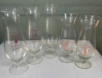 Lot Of Glass Beer Glasses - Beefsteak Tavern