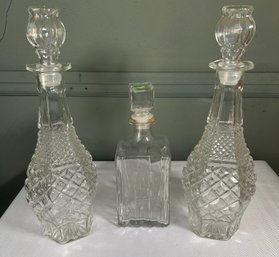 Lot Of Decanters With Tops