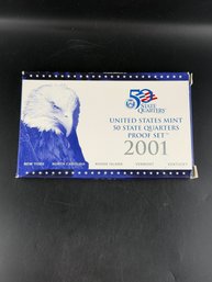 2001 United States Mint 50 State Quarter Proof Set