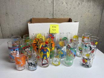 BOX LOT, Cartoon Tumblers, BAT GIRL, Superman, Robin, Green Arrow, Flash, Early Cinderella, Disney, MORE!