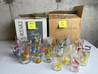 BOX LOT, Cartoon Tumblers, Baby Huey, CASPER, Cuddles, Underdog, Woody, Snoopy, Dudley, ET, Bullwinkle, MORE!