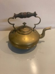 Vintage Brass Footed  Tea Kettle