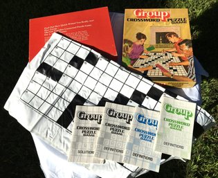 Vintage 'Group Crossword Puzzle' Game