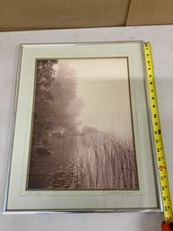 Framed Photo Titled 'A Quiet Place' Signed By Carol Haubner
