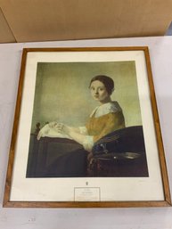 Framed Print Copyright 1951 Photo Of Jan Vermeer