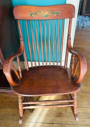 Vintage Stenciled Rocking Chair